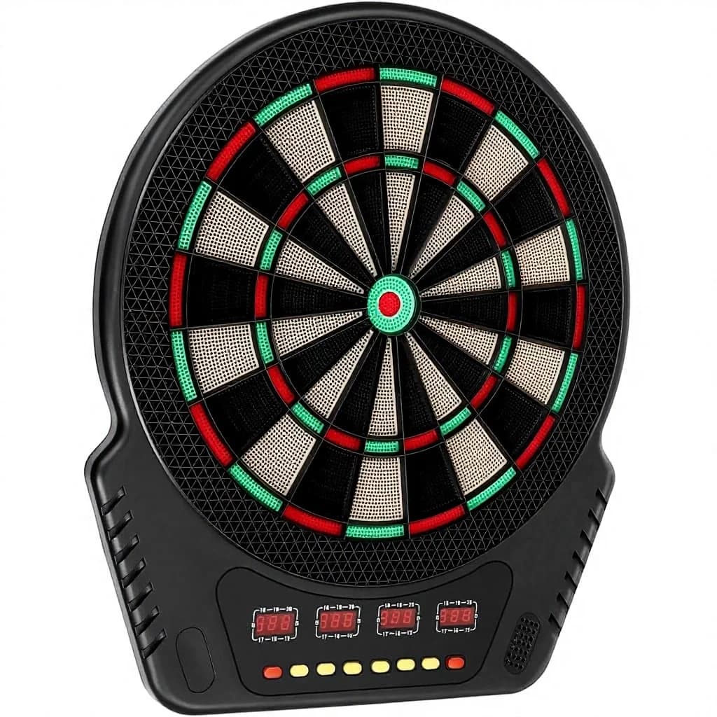 2026Electronic Dart Board 27 Games 243 Modes 16 Player Smart Scoring LED Display Voice Prompts Soft-Tip Darts Customizable