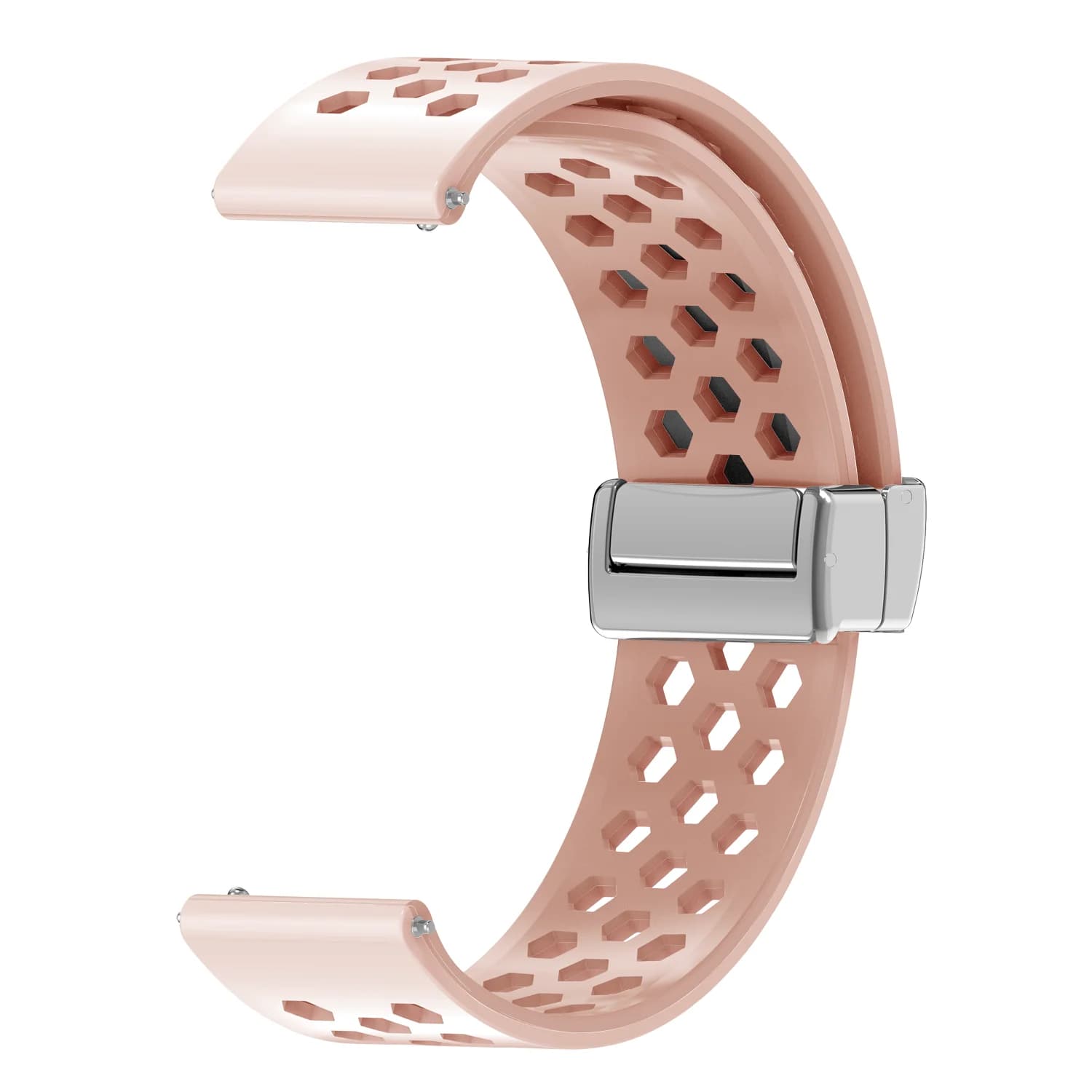12mm 16mm 18mm 20mm 22mm cinturino magnetico aggiornato per cinturino sportivo intelligente fori d'aria esagonali in silicone universale unisex
