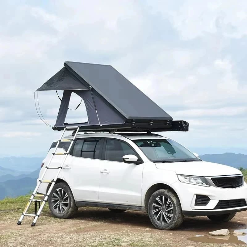 Nuova Tenda da Tetto per Auto SUV, Facile da Installare, in Alluminio, per 3 Persone, con Tetto Rigido