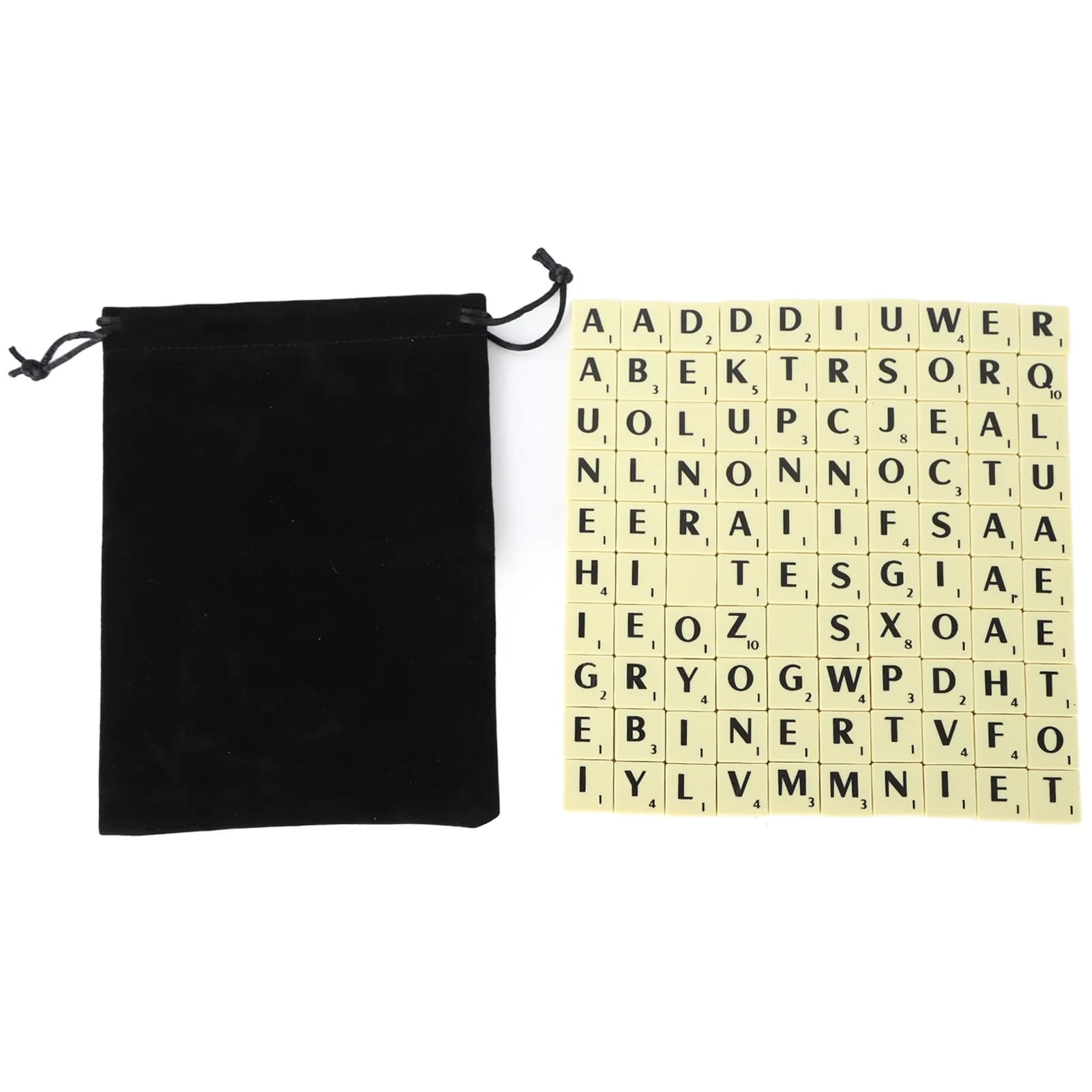 Letter Chess Pieces Set Light Weight Crossword Game Tiles Durable Chess Pieces English Letter Crossword Tiles for Party Travelin