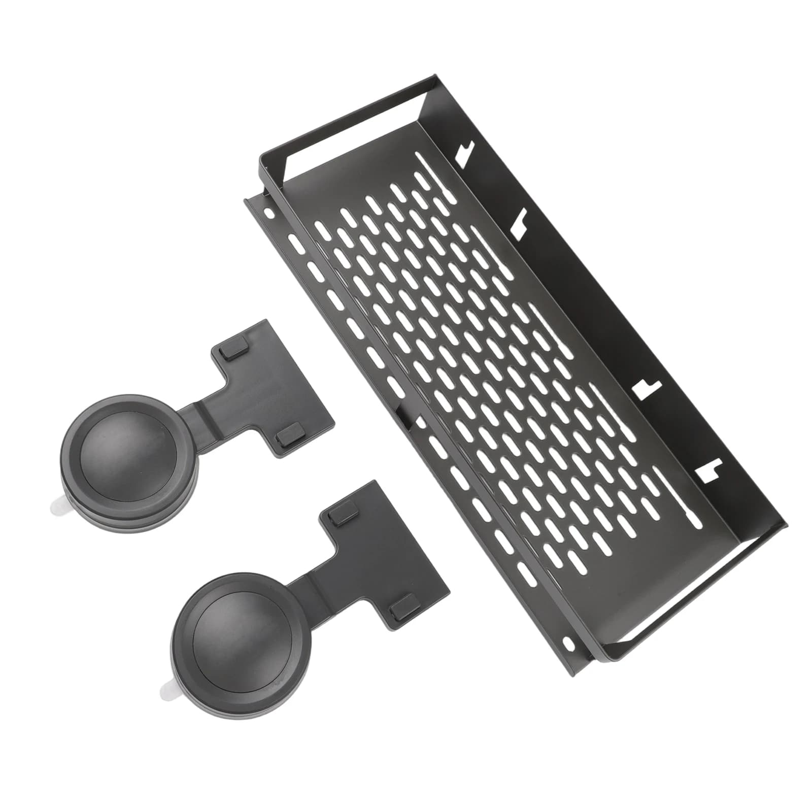 Grey Shower Shelf Portable Shower Shelf Solution Shower Shelf Towel Bar Repositionable Design Upgraded Suction Cups
