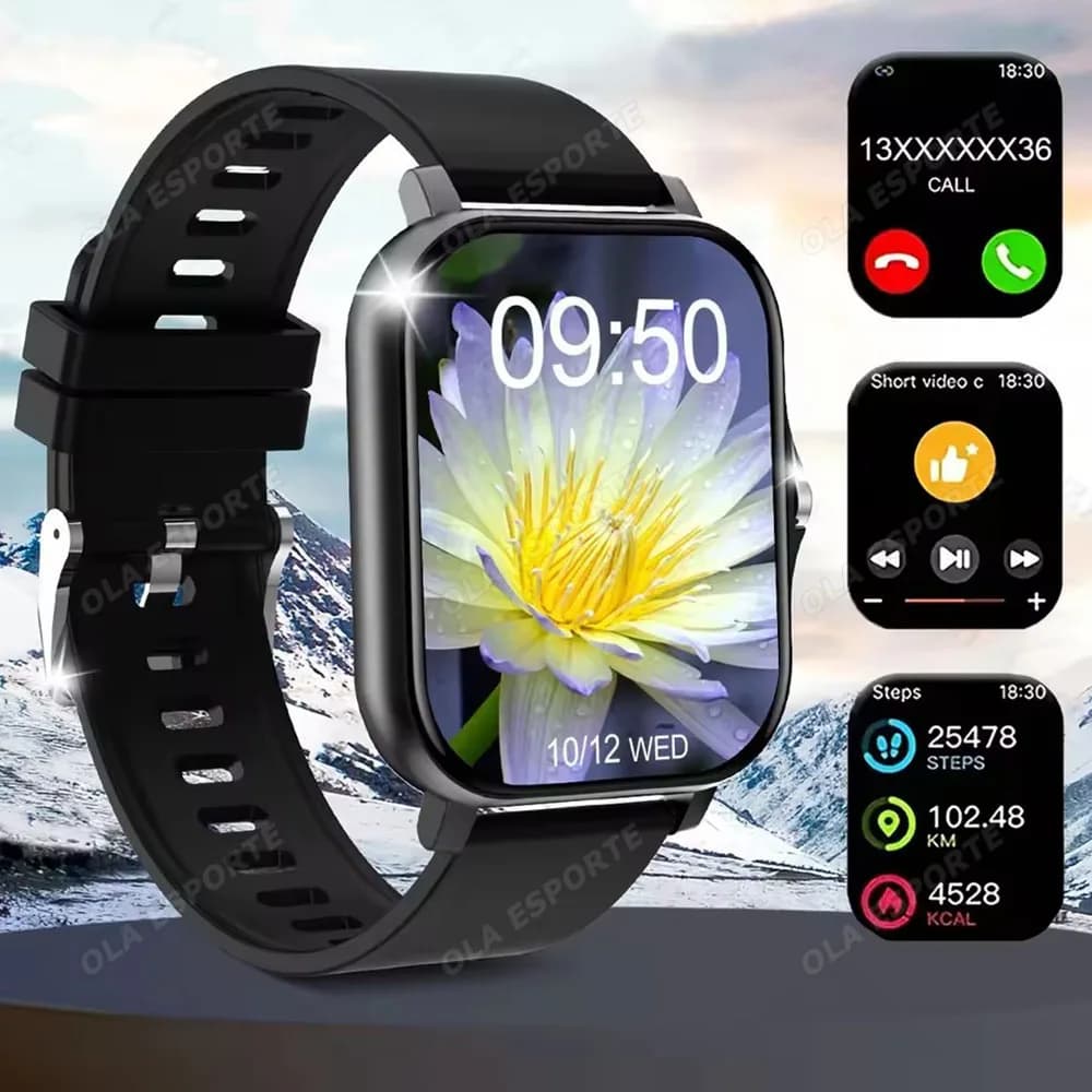 Nuovo Smartwatch 2026 Impermeabile con Chiamate Bluetooth, Monitoraggio Fitness e Frequenza Cardiaca, Regalo per le Feste