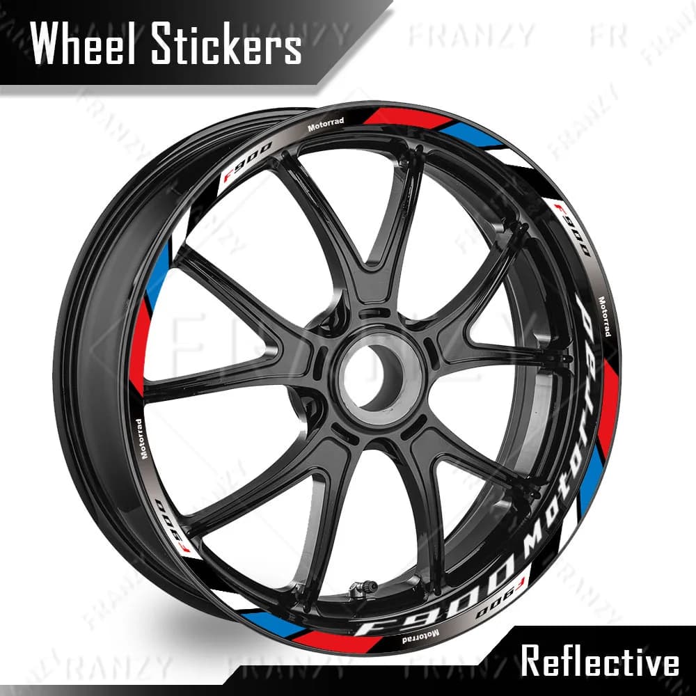 Adesivo riflettente per ruota moto Decalcomanie per mozzo Nastro a strisce per cerchioni impermeabile per F900R F 900R f 900 r
