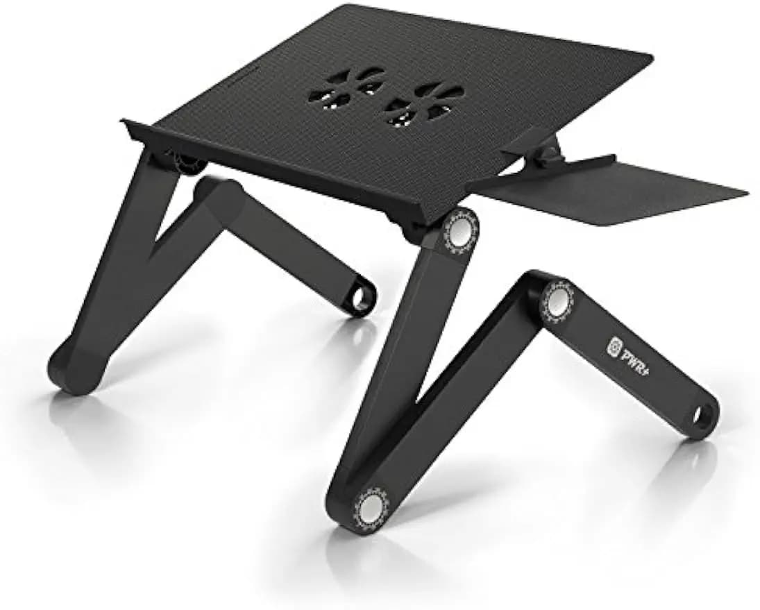 Supporto per laptop regolabile con ventole di raffreddamento, supporto da scrivania ergonomico portatile per notebook fino a 17 pollici