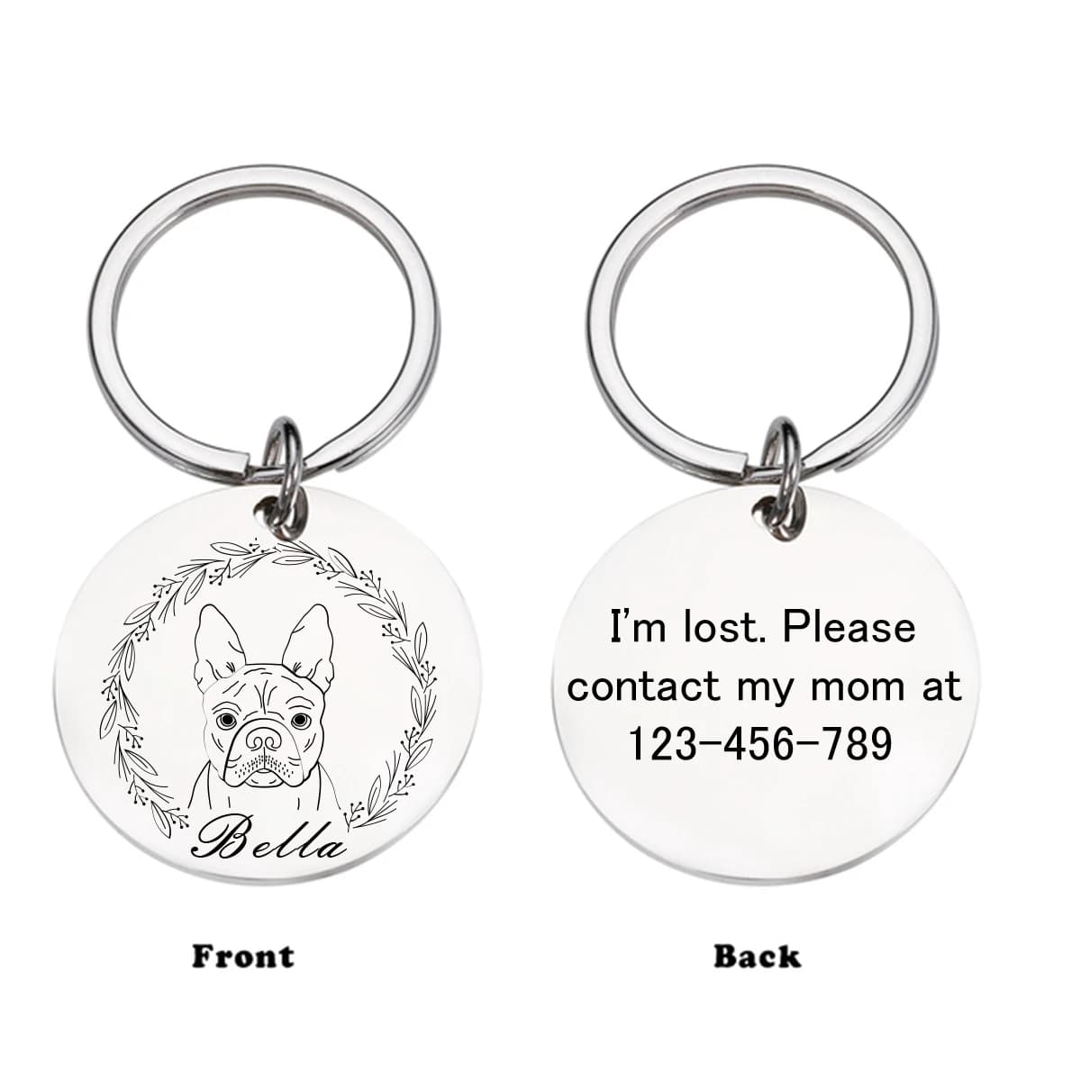 1 PC Cartoon Testo personalizzato Tag per cani personalizzati Collari identificativi per cani Collare per cani personalizzato con nome