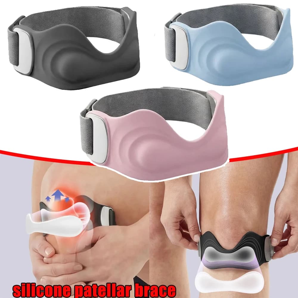 Ginocchiera con Airbag per Prevenzione Lesioni Sportive, Protezione Professionale 3D in Silicone, Traspirante, Antiscivolo, con Cinturino Regolabile