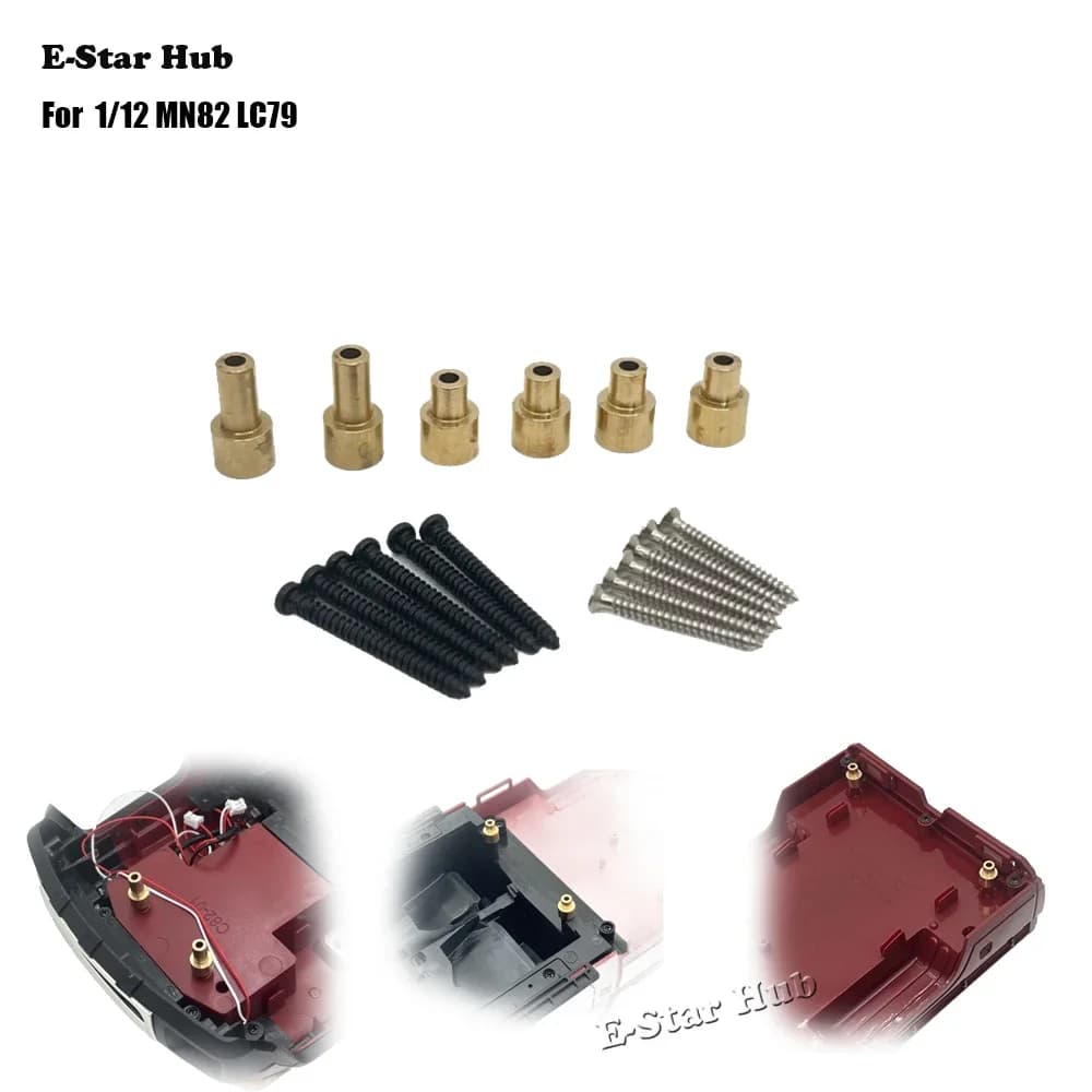 Auto Shell Altezza Crescente Pilastro per RC Auto 1/12 MN82 LC79 Parti di Aggiornamento In Metallo Accessori