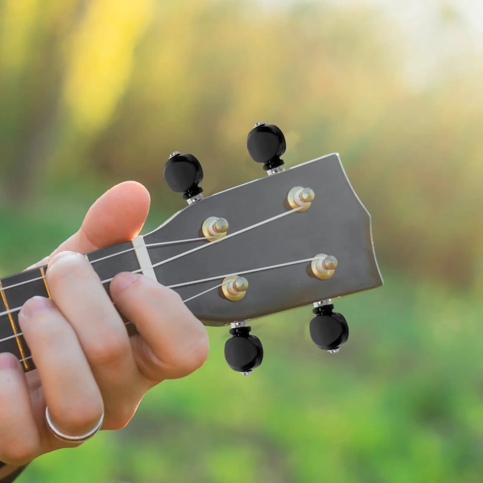 4 pezzi di ricambio per piroli di accordatura per ukulele, con squisita fattura e lunga durata, per ukulele soprano