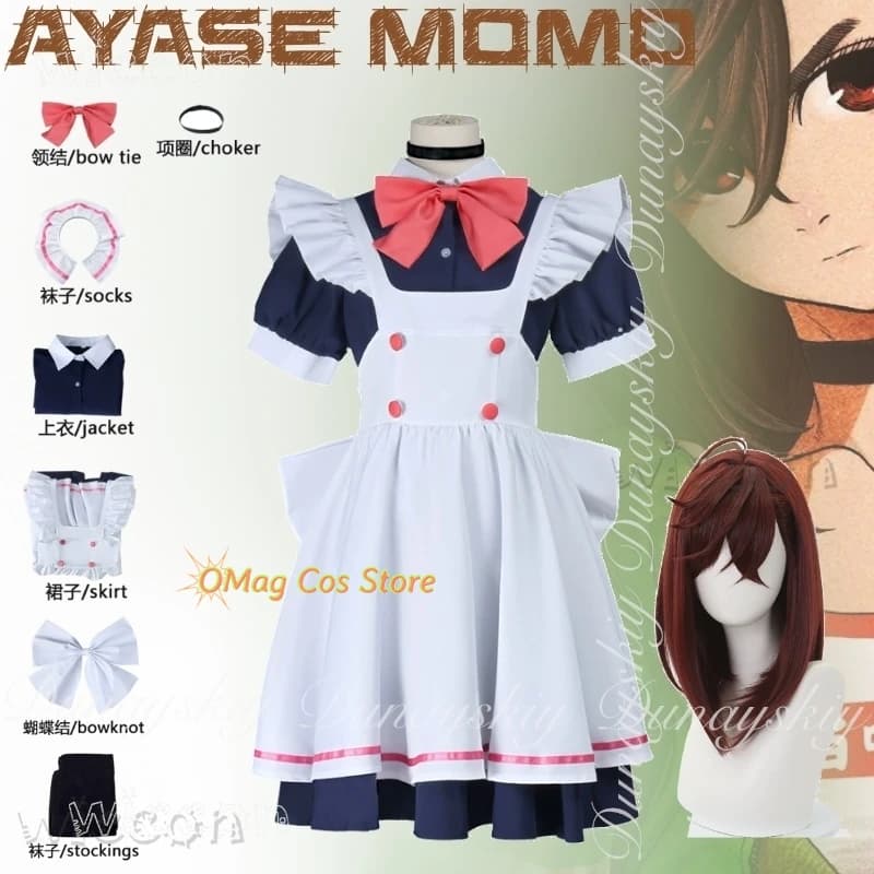 Costume di Halloween Donna DAN DA DAN Ayase Momo Cosplay Spice Girl Studente delle scuole superiori disfraz adulto Anime Abbigliamento