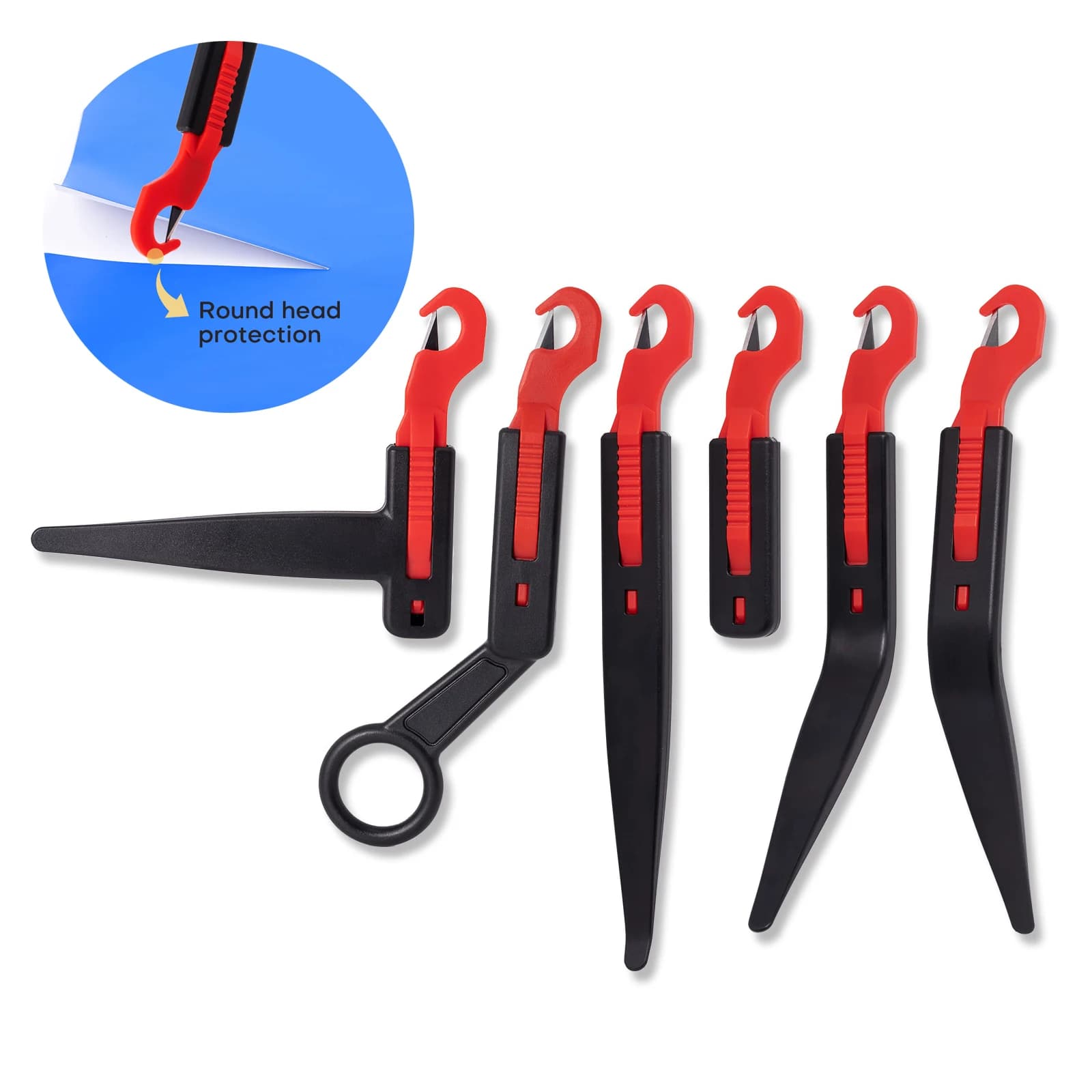 FOSHIO Films Paper Guard Cutter coltelli Kit Wrapping Car Vinyl utensili da taglio tinta carta da parati Craft Safety Cutting Knife Blades