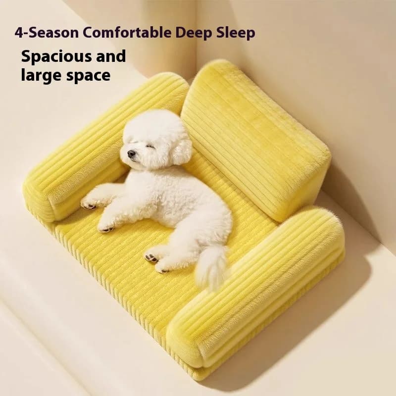 Letto per cani di piccola taglia - Teddy/Bichon/Pomerania, divano letto sicuro universale 4 stagioni, rimovibile e lavabile per l'inverno