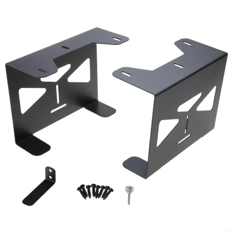 Supporto portaoggetti per organizzatori per console di gioco sotto la scrivania in metallo, adatto per supporto salvaspazio per console PS5