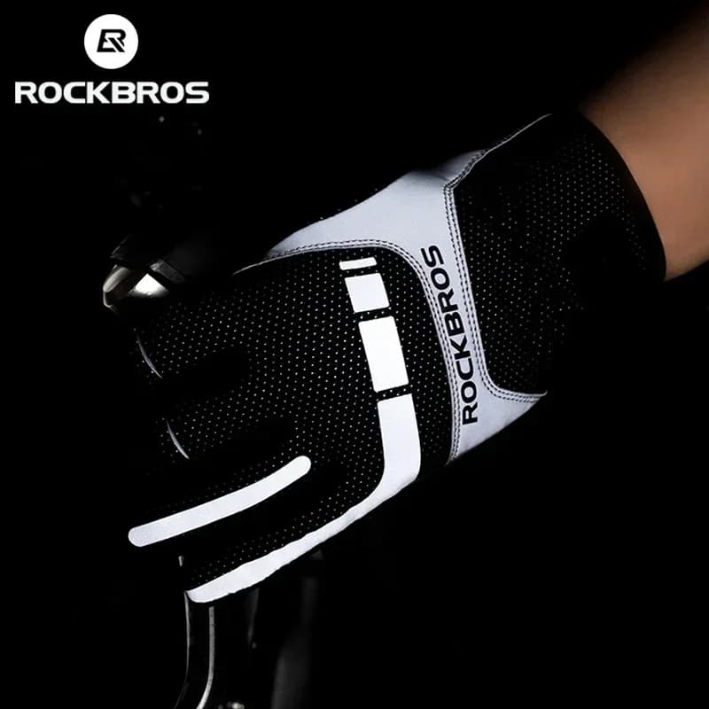 ROCKBROS Thermal Gloves Full finger Man Woman Motorcycle Bicycle Winter Cycling Gloves Comfortable hot USB glove breathable windproof