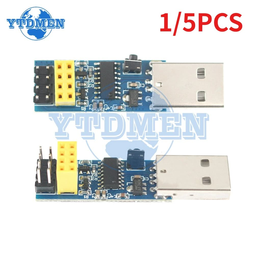 1/5PCS CH340C USB ESP8266 Module Development Card Wifi Wireless Serial for Arduino ESP-01 ESP01S Converter Adapter
