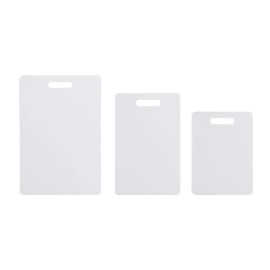 3 Piece Poly Cutting Board Set 8.5inch x 11inch 9inch x 13inch 11inch x 16inch