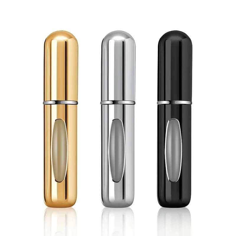 1/2/5Pcs Perfume Spray Bottle 5ml Mini Portable Refillable Aluminum Atomizer Bottle Container Perfume Refill Travel Cosmetic