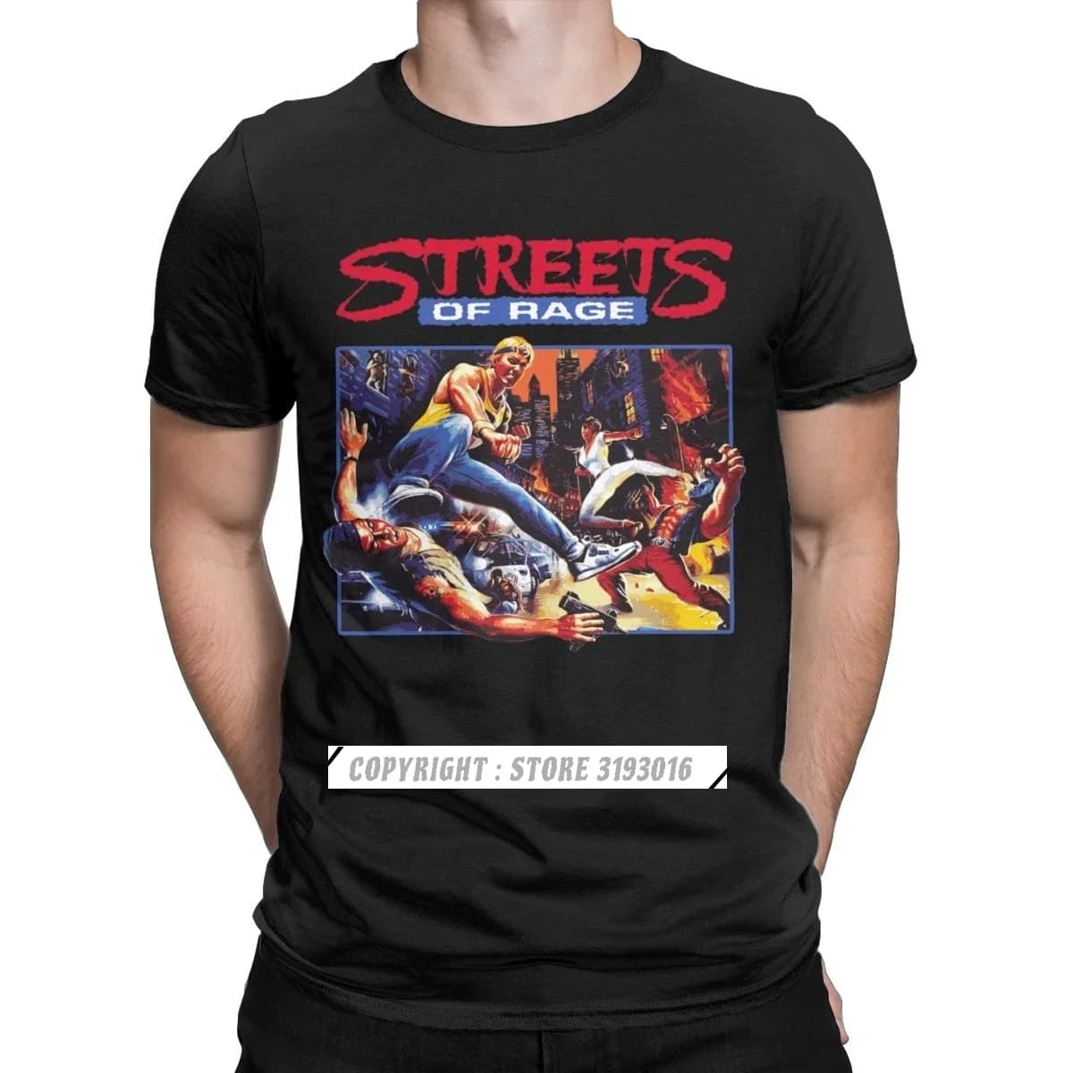 Magliette da uomo street Of Rage Retro Axel Golden Axe Blaze Fighting Game magliette in cotone T-shirt Camisas Hombre