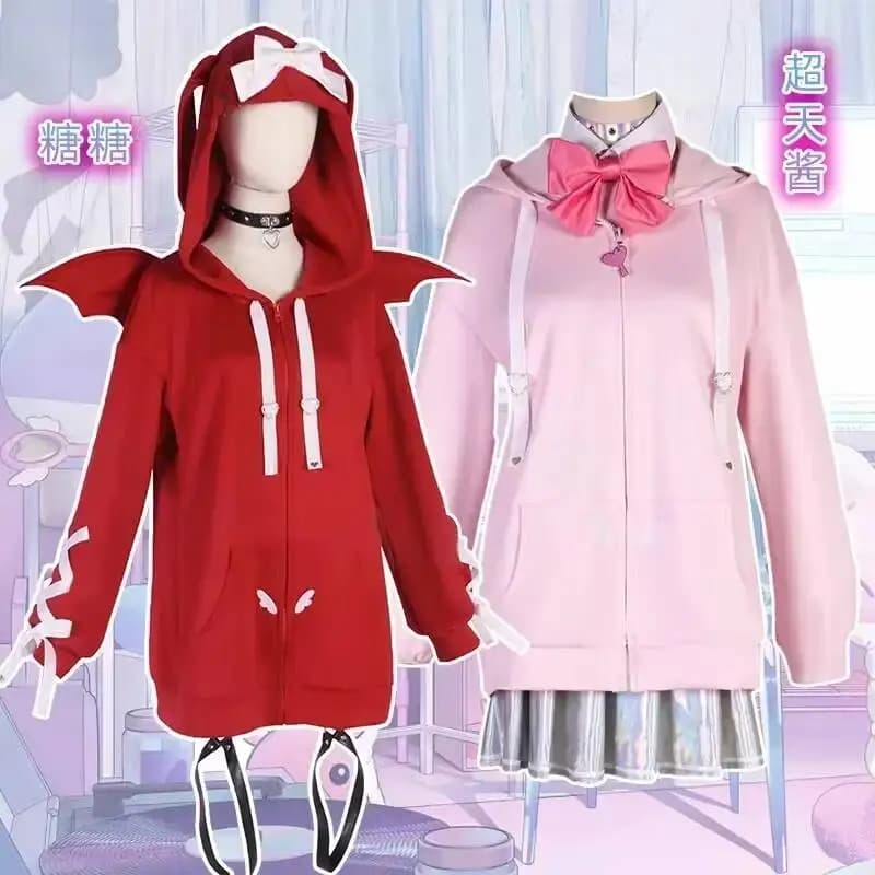 Felpa con Cappuccio Needy Girl Overdose/Needy Streamer Overload Ame Rain Kangel, Abbigliamento per Feste di Natale, Cosplay di Halloween, Taglia Personalizzata
