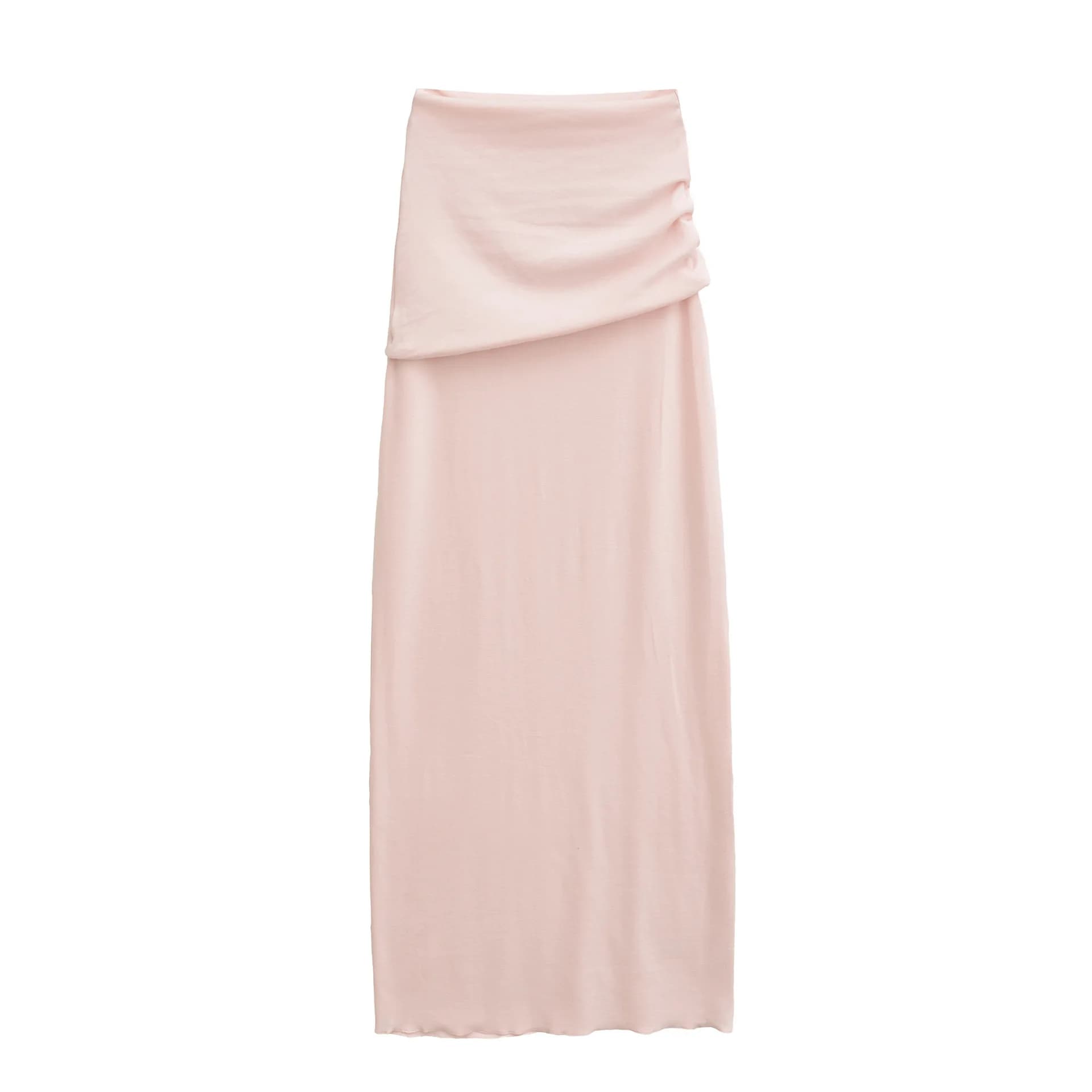Gonna longuette aderente a vita alta sexy per ragazza calda stile americano Gonna a vita svolta stile puro desiderio Lady matura Slim Fit dimagrante VOB6
