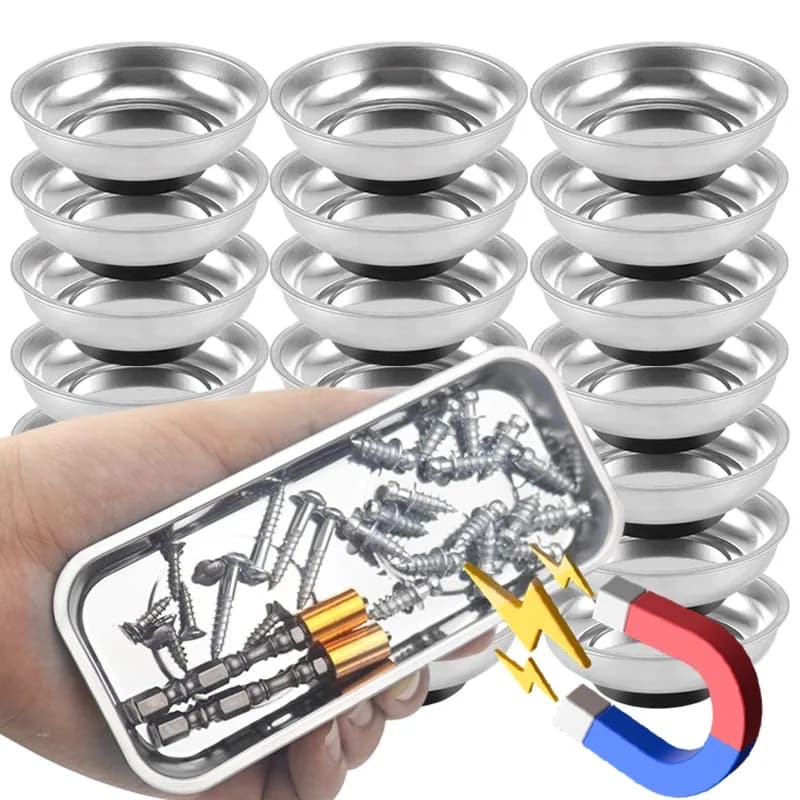 Vassoio Magnetico Porta Minuteria, Ciotola Magnetica per Viti, Dadi e Bulloni, Organizer per Attrezzi, Vassoi per Riparazioni Auto, Accessori per lo Stoccaggio di Ferramenta