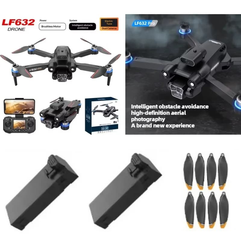 Batteria LF632 3.7V 1800MAH per Drone con Schermo LF632, Accessorio Batteria e Pale per Drone LF632
