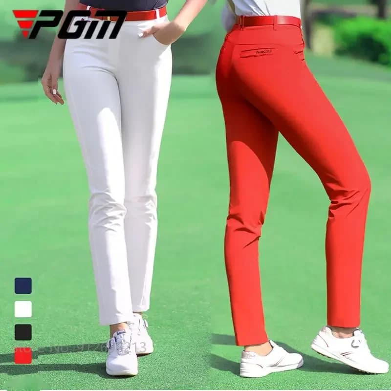 Pantaloni da golf PGM Pantaloni lunghi da golf slim da donna Pantaloni attillati ad asciugatura rapida Pantaloni sportivi elastici traspiranti Pantaloni casual XS-3XL