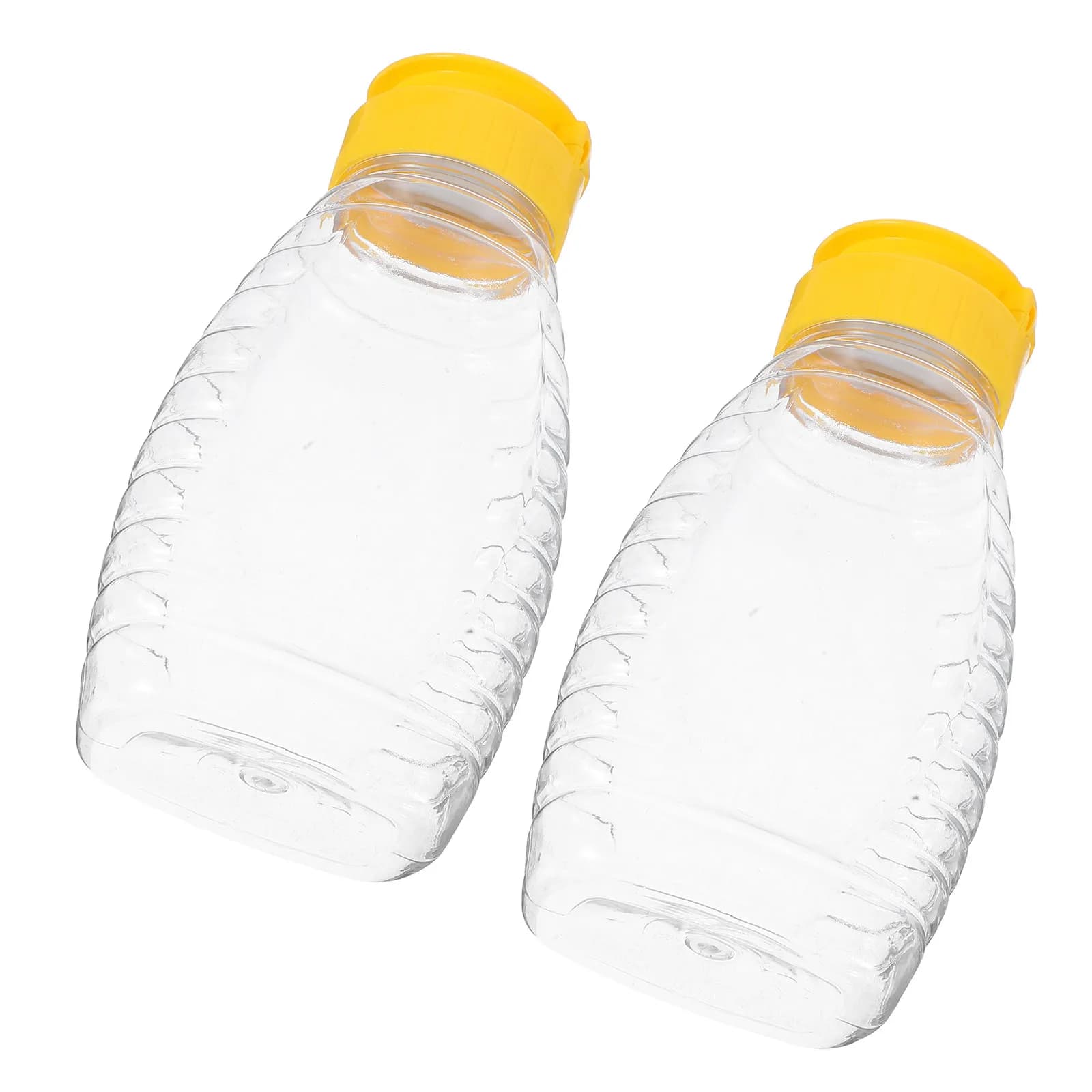 Set di 2 Bottiglie Vuote Ricaricabili per Condimenti, Dispenser per Ketchup, Senape, Sciroppo, Olio, Aceto, Portatili e Senza Disordine