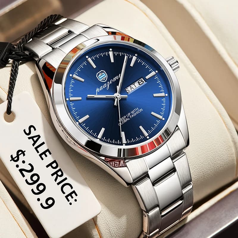 New Dust Clock at the PAAZOMU Retro Panda 2026 Men's, Top Range Luxury Watch with AR Sapphire Glass, Waterproof