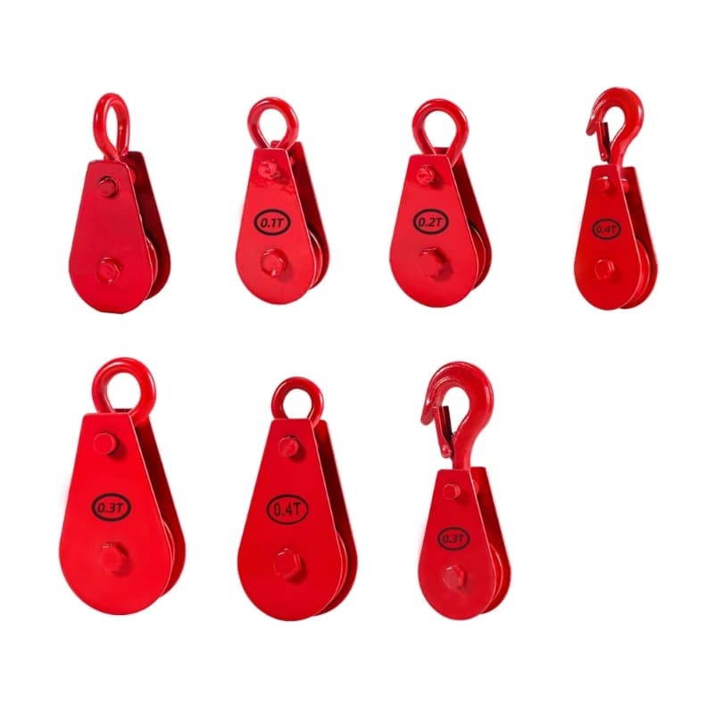 Industrial Wire Rope Pulley 400Kg Load Bearing Capacity for Heavy Load Handling and Moving Building Marine Projects 0XXB