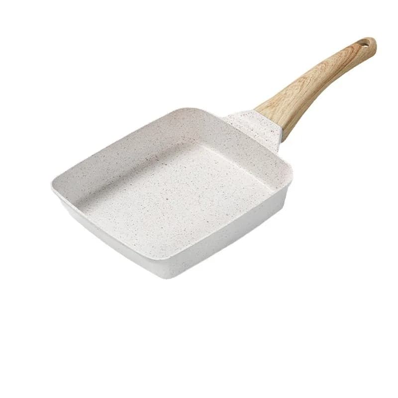 Padella Giapponese per Omelette, Padella per Tamagoyaki, Padella Antiaderente per Uova, Padella Rettangolare in Pietra Medica e Granito per Bistecche