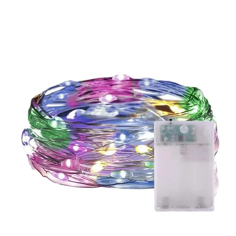 Luci stringa luci fiabesche per camera da letto LED Mini luci stringa alimentate a batteria filo di rame scintillio Mason Jar luci decorazione