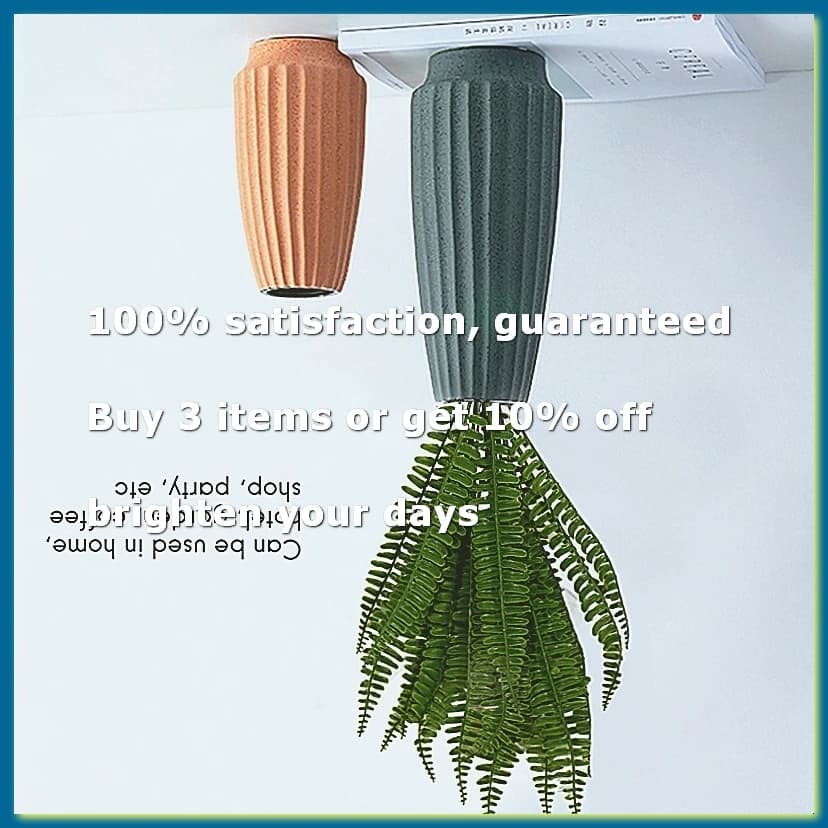 7 Branches Green Artificial Plant Floral Persian Leaf Flower Office Home Garden