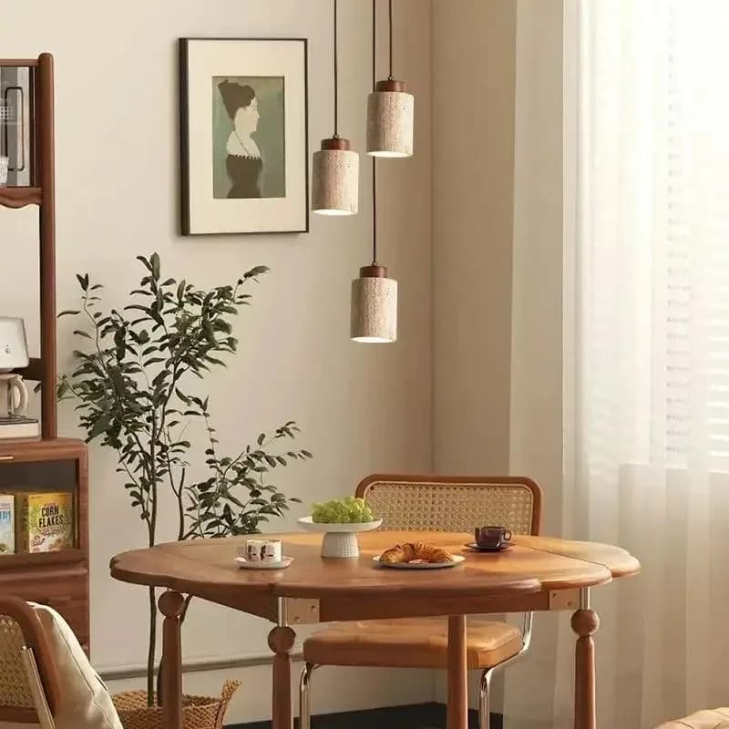 Lampadario a sospensione in legno vintage in stile giapponese per camera da letto, comodino, bar retrò, ristorante