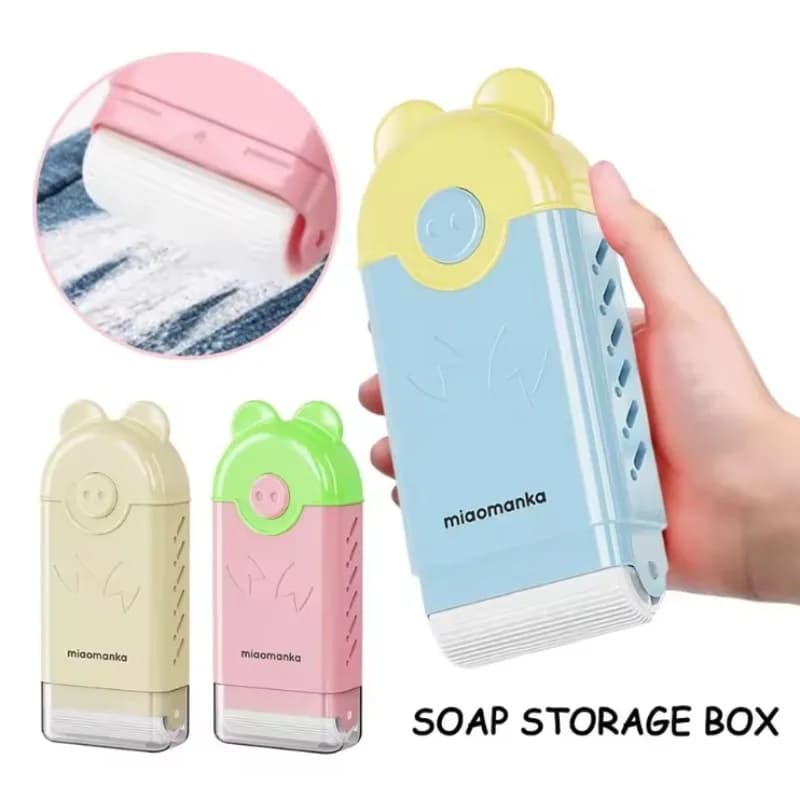 Foam roller for washing clothes Non-slip soap holder Multi-functional creative soap Organizer Bathroom accessories