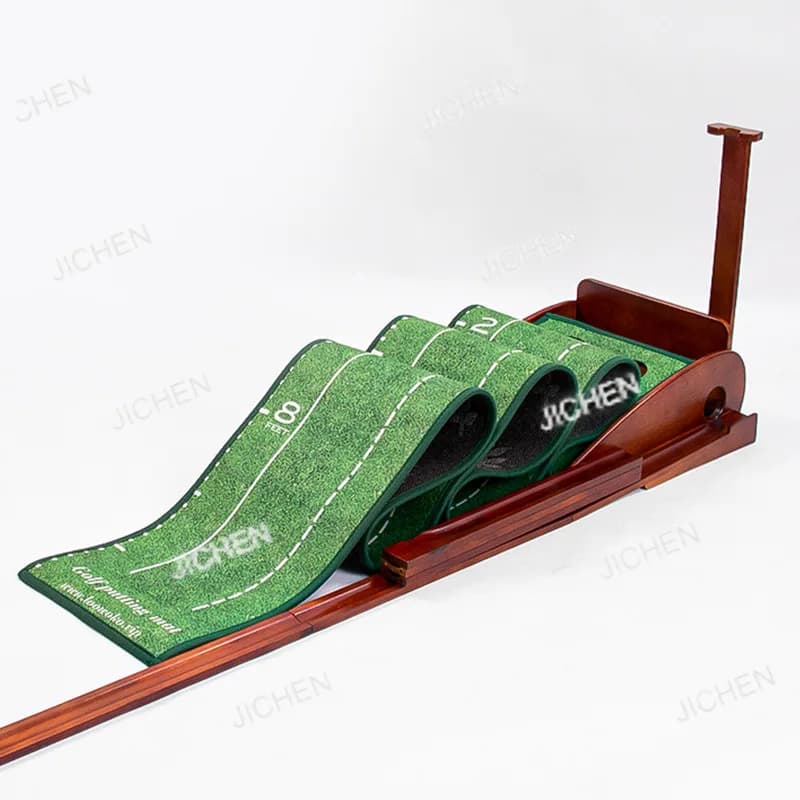 JC Golf Suede Putter Pad Cintura Putter Assist Line Putter Coperta Esercitatore per interni Porta la pista della palla posteriore Cuscinetto verde