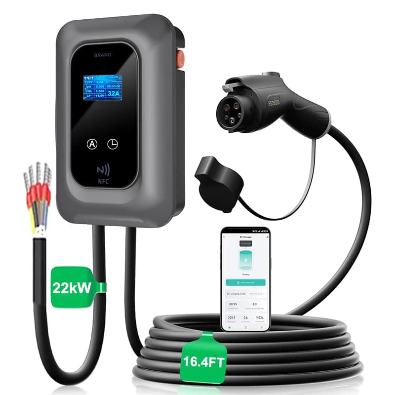 Quick charging station Home vehicle Ac 22kw 32a Wall box Type 1 11kw Type 2 7.4kw Wallbox Type 2 Ev Electric car charger