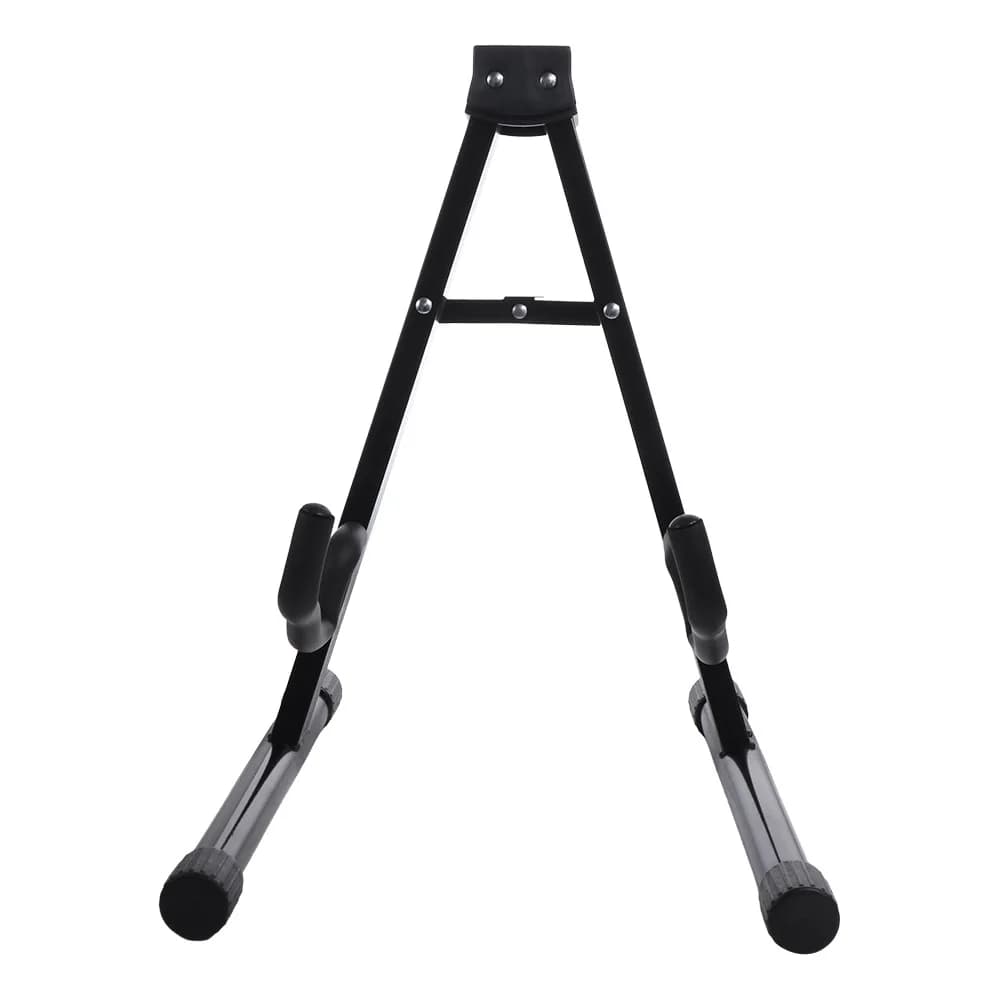 Supporto Verticale per Chitarra Robusto e Stabile, Treppiede a Forma di A Universale, Supporto da Pavimento in Metallo Nero per Chitarra Elettrica e Ukulele