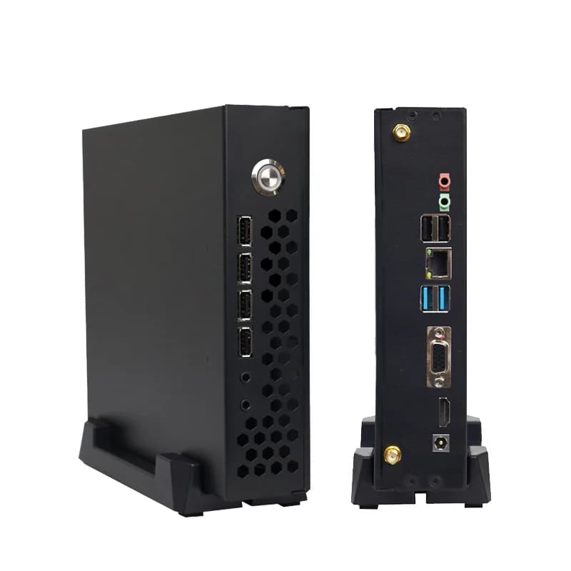 Case Mini ITX Portatile per Computer Desktop, Componenti per PC Gaming con Ventola di Raffreddamento CPU, Modulo WiFi, Antenna, Fai-da-Te