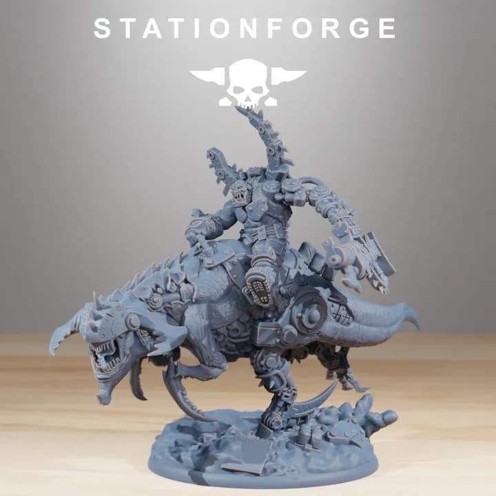 Orkaz Beast Boss-Tough resin High detail Miniature-Tabletop Wargame Accessories-Unpainted gray model