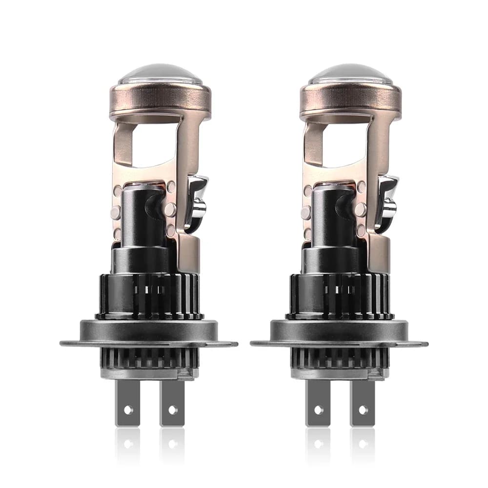 Pop 2 pezzi H4 lente LED H7 luce LED H11 LED lampadina per fari auto mini lente proiettore 9005 HB3 9006 HB4 H10 120W 30000LM