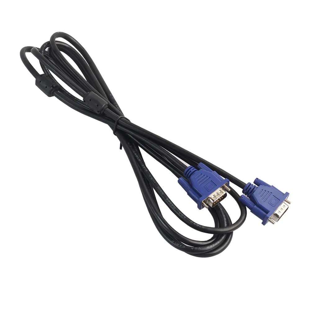 Cavo VGA da 2,7 m (9 piedi) Maschio-Maschio per Computer, Monitor LCD/LED, Proiettore, TV, Gaming e Streaming con Doppio Nucleo in Ferrite