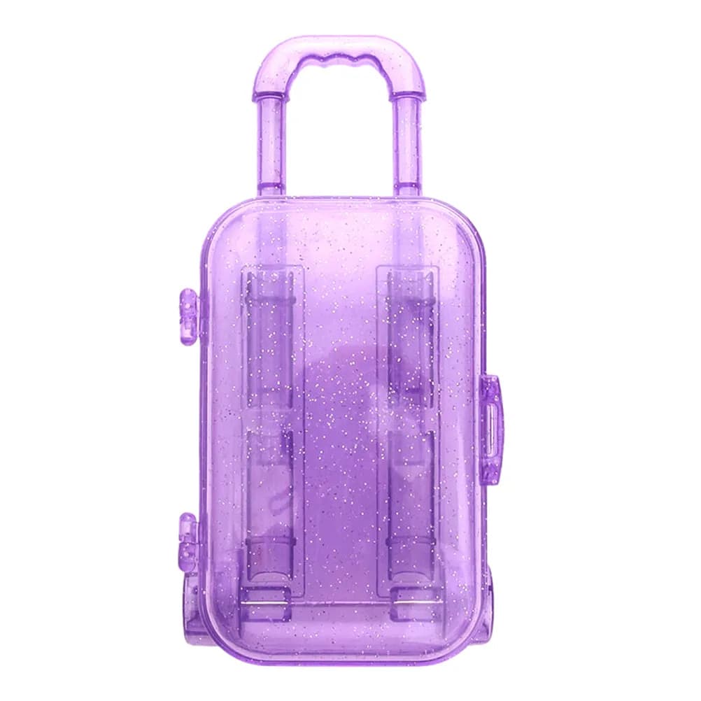 2 Pezzi Mini Valigie Giocattolo per Bambini, Accessori Decorativi, Modellini di Valigie in Plastica, Idea Regalo