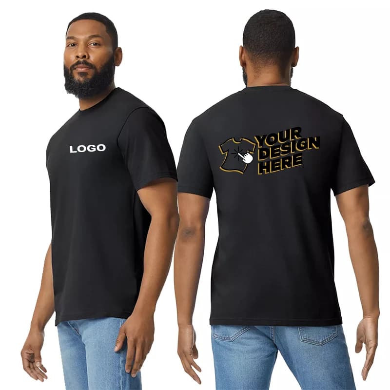 Taglia EU LOGO personalizzato gratuito 100% cotone 150gsm T-shirt T-shirt da uomo in cotone unisex T-shirt per adulti in cotone leggero
