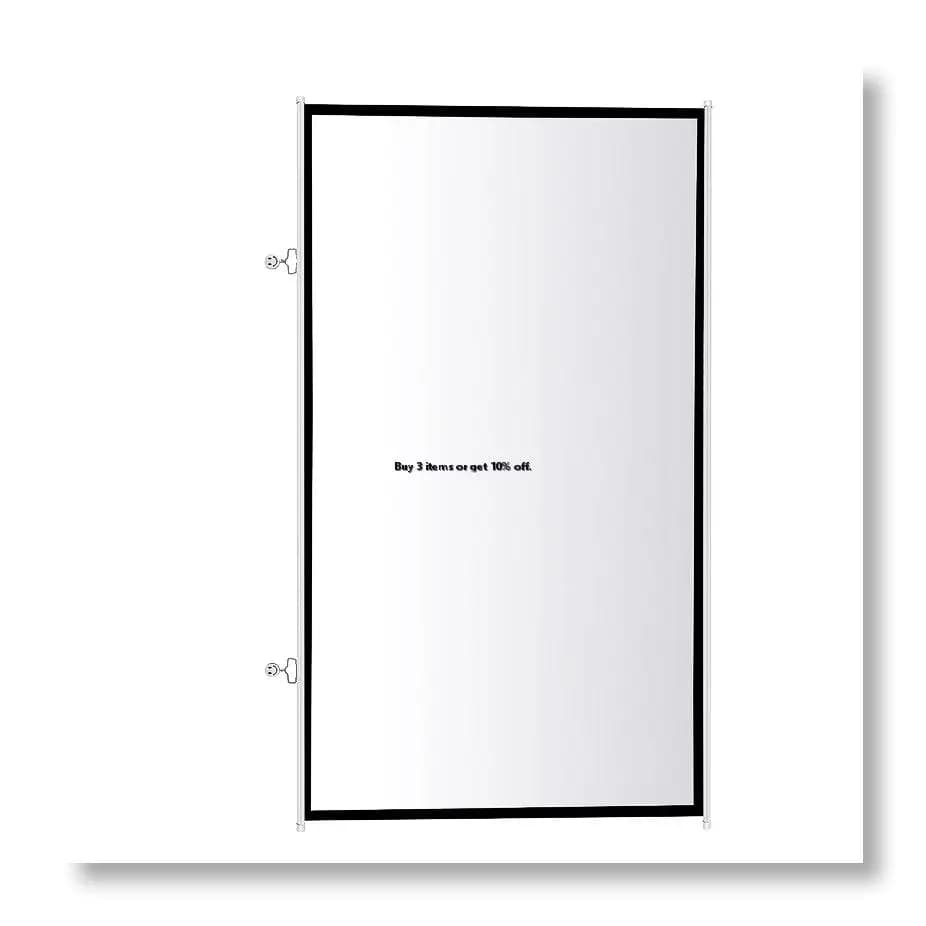 ✱Portable Projector Screen for Home Theater Outdoor HD White Foldable Anti-Crease (72Inch)