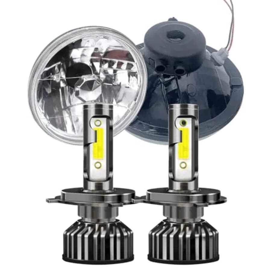 Fari LED Rotondi da 7 Pollici Compatibili con Ford Mustang 1965-1978