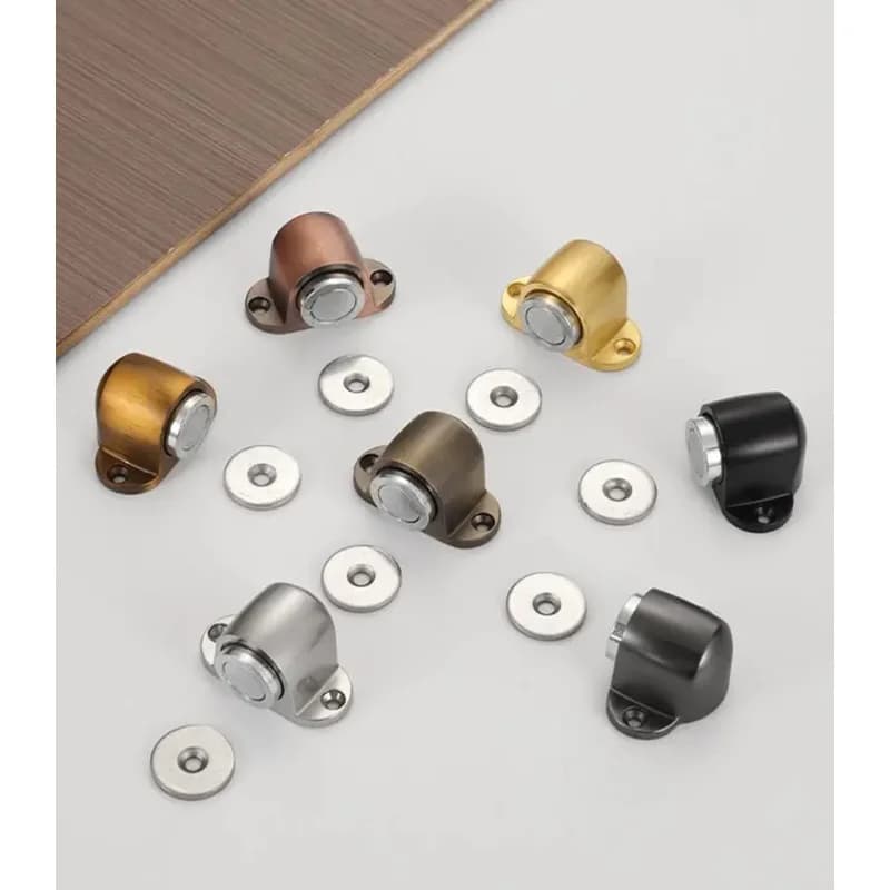 Fermaporta Classico in Acciaio Inossidabile con Design a Super Aspirazione - Supporto Stabile per Arredamento Domestico per Maggiore Sicurezza Domestica