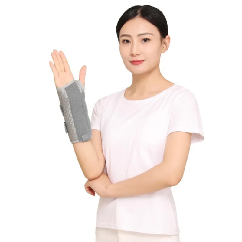 Coppia di Supporti per Polso in Rete Traspirante, Stabilizzatore Regolabile per Articolazione del Polso, Fascia Compressiva per Sollievo da Lesioni Sportive