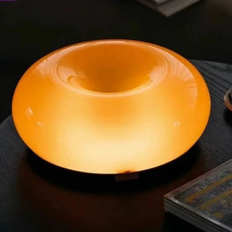 Lampada da scrivania atmosfera Luce notturna per esterni Decorazione da comodino Lampada da scrivania Lampada da parete touch Lampada da scrivania a ciambella per camera da letto