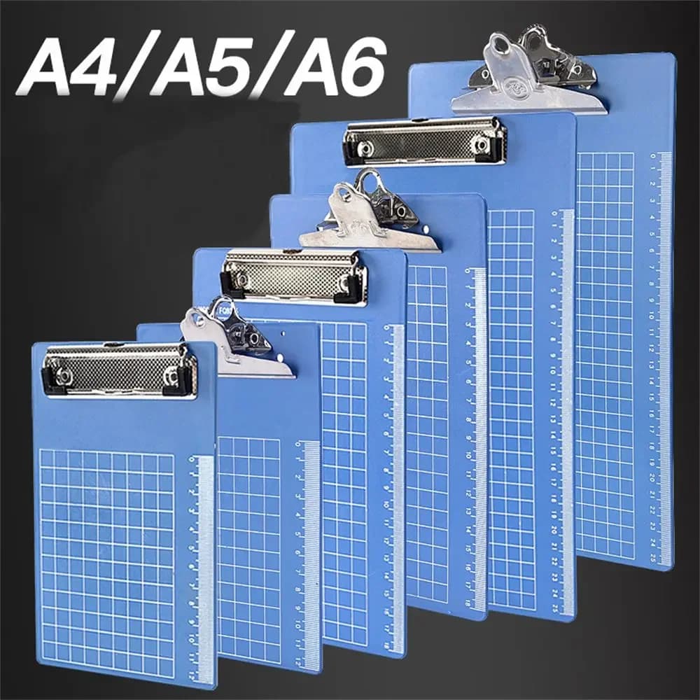 Lavagna per densità stecca A4 / A5, cartella in metallo e alluminio, clip per file, menu in plastica, cartella per fatture, cancelleria per ufficio