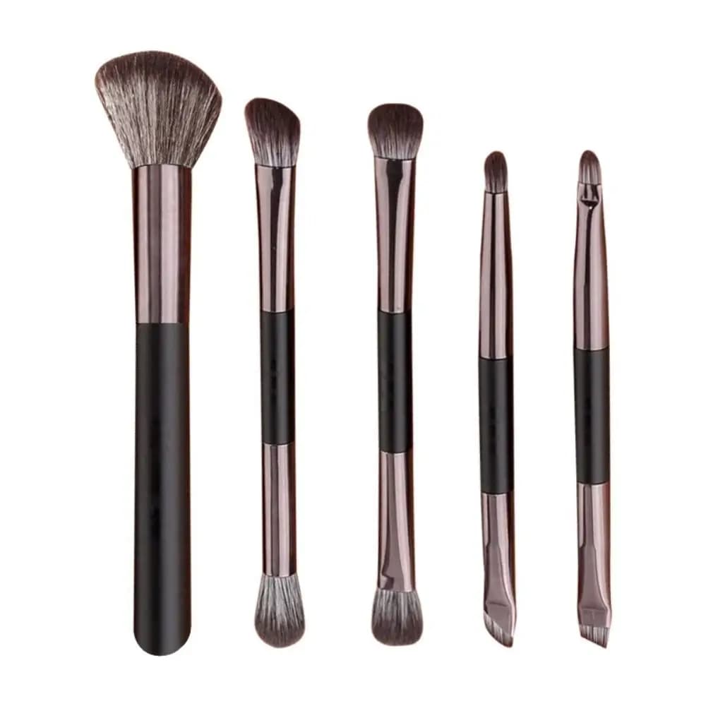Double-ended Eyeshadow Brushes Set Eyebrow Pencil Eyeliner Brushes Travel Makeup Brush Set Soft Multifunction Cosmetic Brush Kit